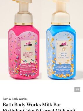 Bath & Body Works Milk Bar Foaming Hand Soap Duo - Pink & Blue